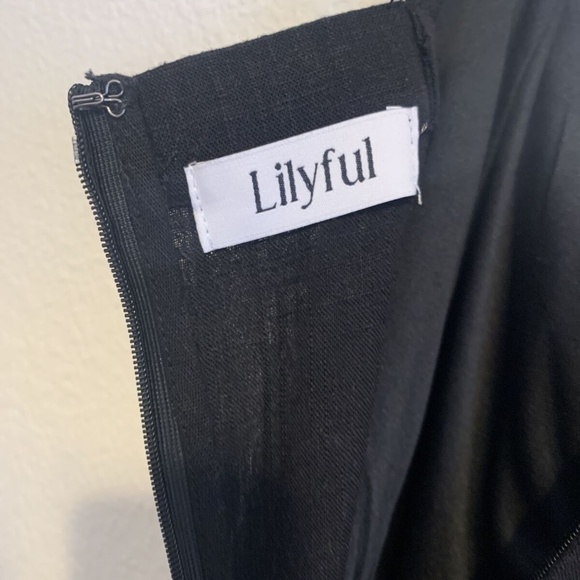 Lilyful Woman's Small Black Strappy Cotton Ankle Length Romper Jumper Jumpsuit - Picture 8 of 11